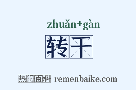转干是什么意思的图片
